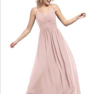 Azazie Blush Pink Maxi Dress